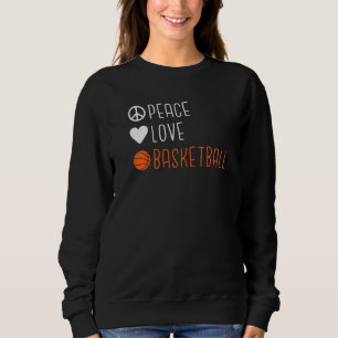 Peace Kärlek Basketball T Shirt