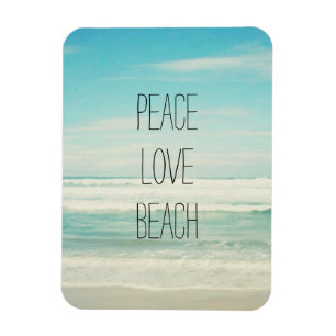 Peace Kärlek Beach Magnet