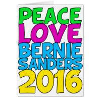 Peace Kärlek Bernie Sanders 2016