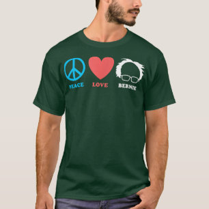 Peace Kärlek Bernie Sanders 2020 T Shirt