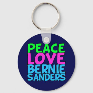 Peace Kärlek Bernie Sanders Nyckelring