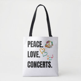 PEACE KÄRLEK BERÖR CANVAS TOTE BAG TYGKASSE