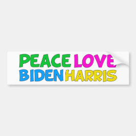 Peace Kärlek Biden Harris 2024 Val Bildekal