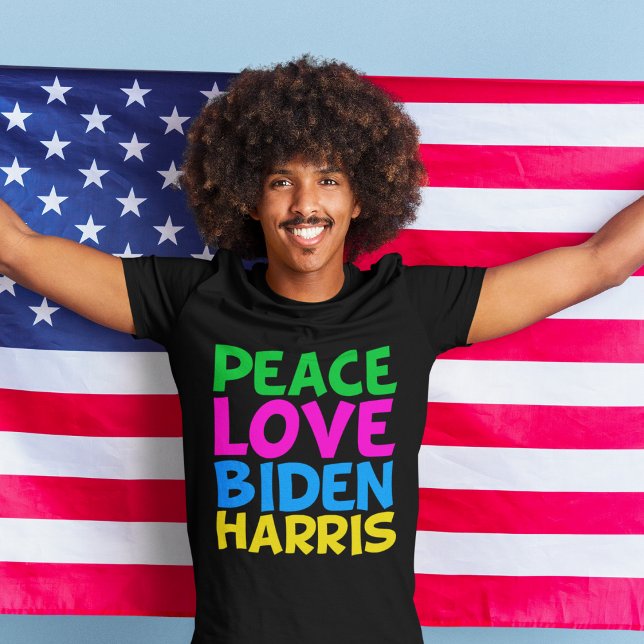 Peace Kärlek Biden Harris 2024 Val T Shirt (Skapare uppladdad)