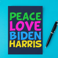 Peace Kärlek Biden Harris