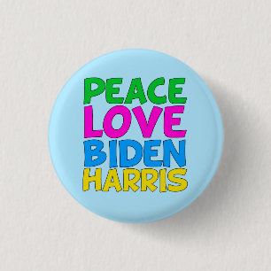 Peace Kärlek Biden Harris Knapp