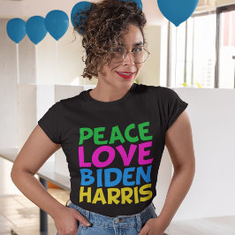 Peace Kärlek Biden Harris T Shirt