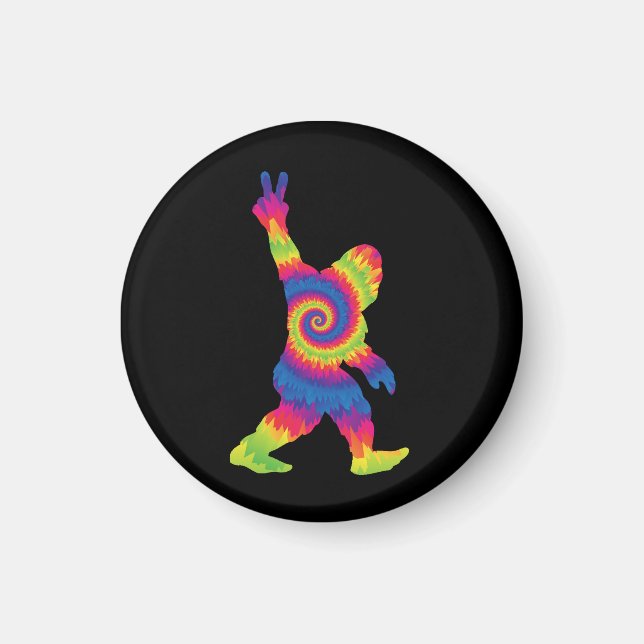 Peace Kärlek Bigfoot - Bigfoot Älskare Magnet (Framsidan)