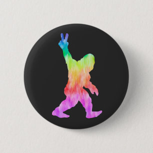 Peace Kärlek Bigfoot Knapp
