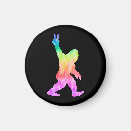 Peace Kärlek Bigfoot Magnet