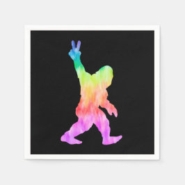 Peace Kärlek Bigfoot Pappersservett