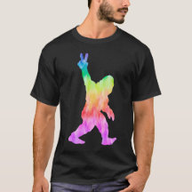 Peace Kärlek Bigfoot T-Shirt