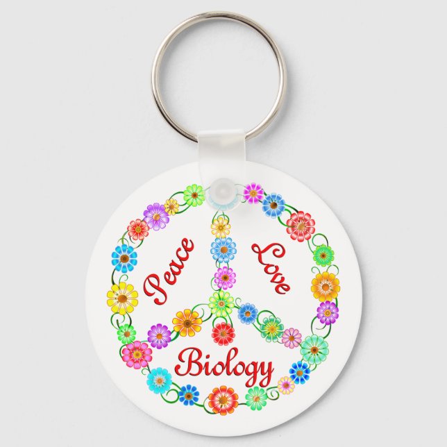 Peace Kärlek biologi Nyckelring (Framsida)
