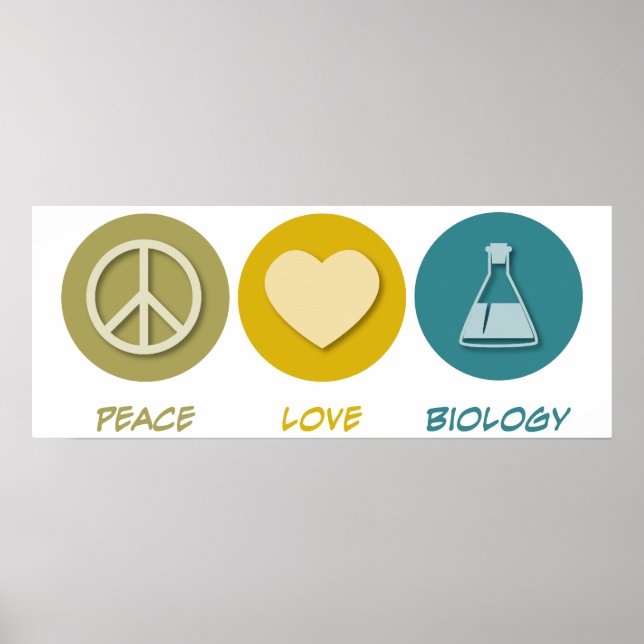 Peace Kärlek biologi Poster (Framsidan)