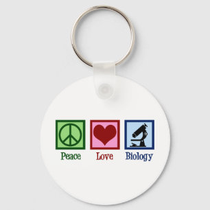 Peace Kärlek biologilärare Nyckelring
