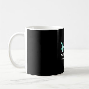 Peace Kärlek botar Ovarian Cancer manar Kaffemugg