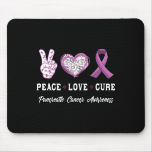 Peace Kärlek botar Pancreatic Cancer-medvetandet m Musmatta