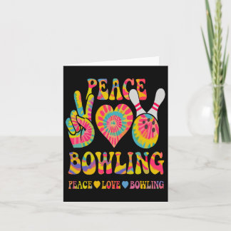 Peace Kärlek Bowling Shirt Tie Dye Bowlareare Mana Kort