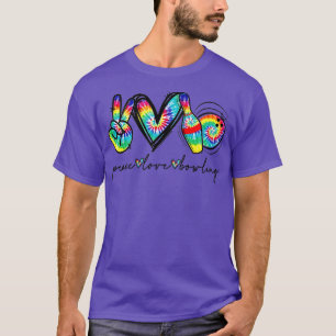 Peace Kärlek Bowling Tie Dye Cute Bowling Älskare T Shirt