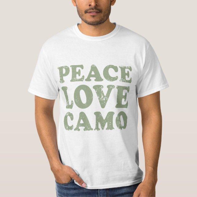 Peace Kärlek Camo Tröja (Framsida)