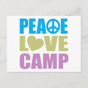 Peace Kärlek Camp Vykort