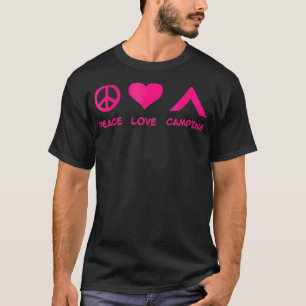 Peace Kärlek Camping T Shirt