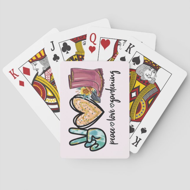 Peace Kärlek  Casinokort (Baksidan)