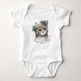 Peace Kärlek Cats Bodykostym T Shirt