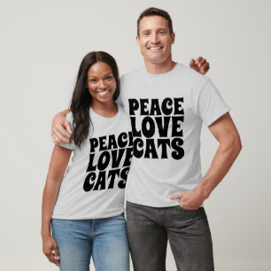 PEACE KÄRLEK CATS, t-shirts och sweatshirts