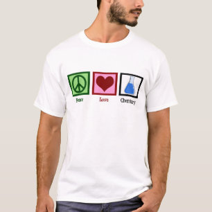 Peace Kärlek Chemistry Teacher T Shirt