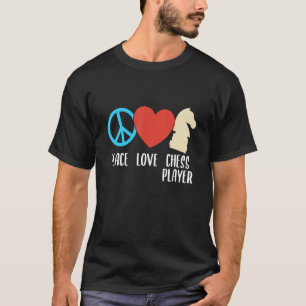 Peace Kärlek Chess Player Expert Coach Sports Grap T Shirt