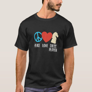 Peace Kärlek Chess Player Expert Coach Sports Grap T Shirt