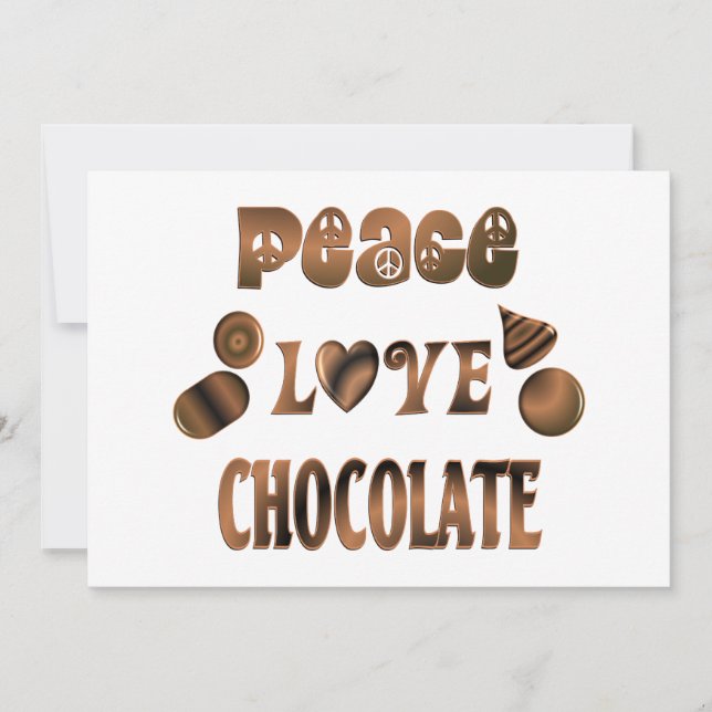Peace Kärlek Chocolate (Framsida)