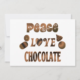 Peace Kärlek Chocolate