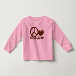 Peace Kärlek Chocolate Tee