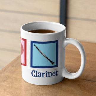 Peace Kärlek Clarinets Kaffemugg