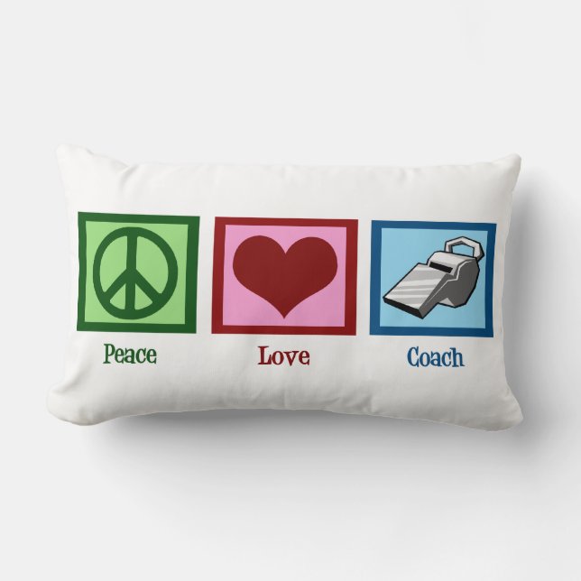 Peace Kärlek Coach Lumbarkudde (Framsida)