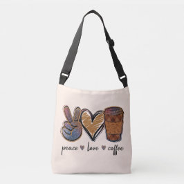 Peace Kärlek Coffee Axelväska