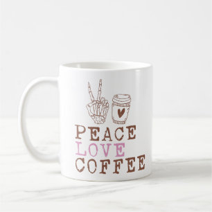 Peace Kärlek Coffee Kaffemugg
