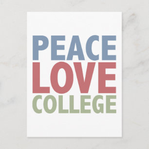 Peace Kärlek College Vykort