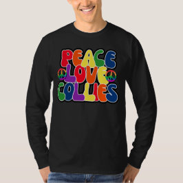 Peace Kärlek Collie T Shirt