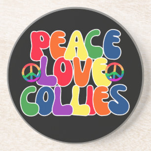 Peace Kärlek Collies Underlägg