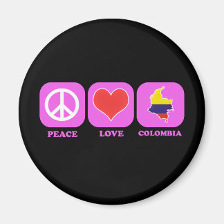 Peace Kärlek Colombia Magnet