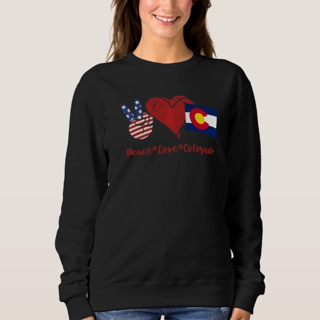 Peace Kärlek Colorado T Shirt (Framsida)