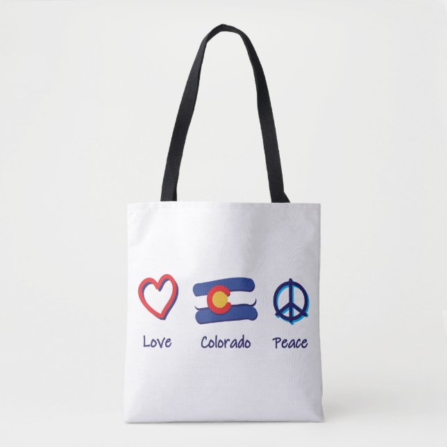 Peace Kärlek Colorado Tygkasse (Framsida)