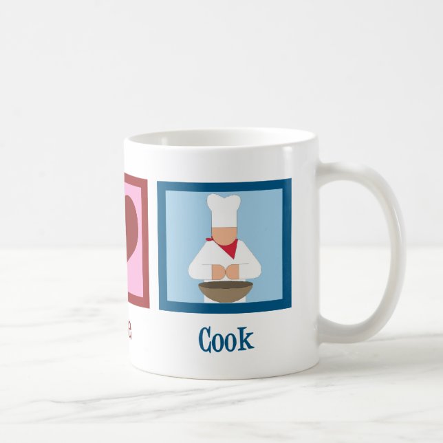Peace Kärlek Cook Kaffemugg (Höger)