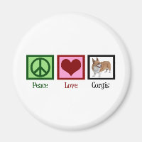 Peace Kärlek Corgi Photograph