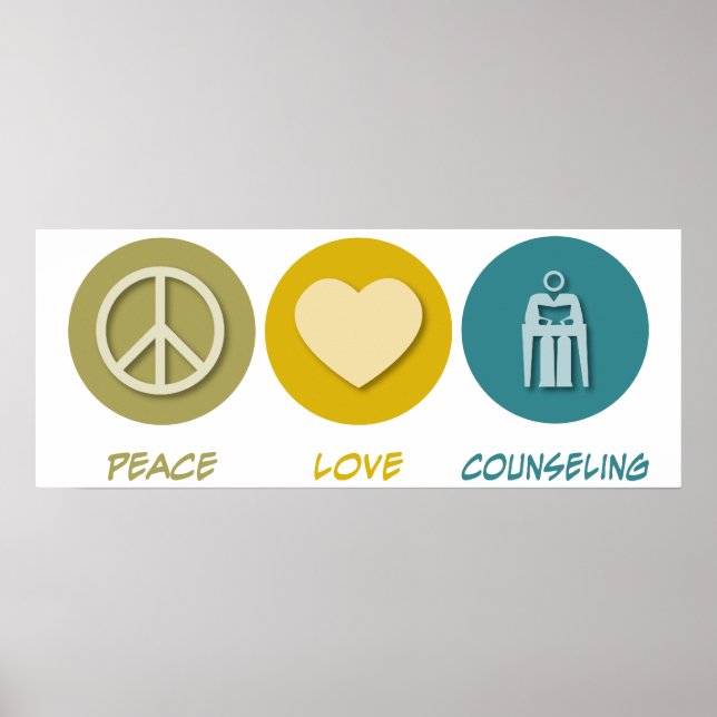 Peace Kärlek Counseling Poster (Framsidan)