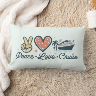 Peace Kärlek Cruise Dekorativ kudde - Nautical Vib