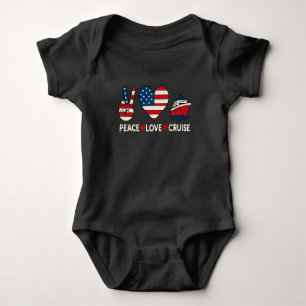 Peace Kärlek Cruise USA Vacation Vibes T Shirt